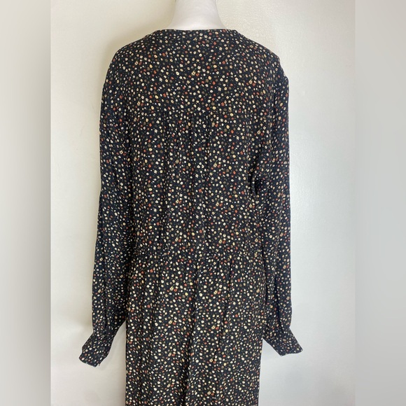 Floral Button-Up Long Sleeve Dress - Picture 6 of 9